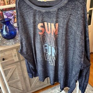 C&C California Navy Long Sleeve Top